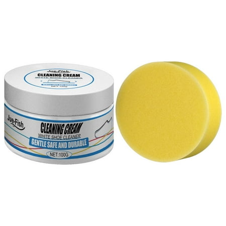 Fovolat White Shoe Cleaning Cream - Sneaker Stain Cleaning Cream - Shoes Whitening Cleansing Tool with Sponge Convenient to Use Designed for Shoe Cleaning
Fovolat White Shoe Cleaning Cream - Sneaker Stain Cleaning Cream - Shoes Whitening Cleansing Tool with Sponge Convenient to Use Designed for Shoe Cleaning