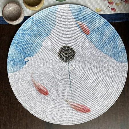 QWZNDZG Chinese style table mat creative placemat Chinese printing waterproof and oil-proof dinner plate mat round placemat spot
QWZNDZG Chinese style table mat creative placemat Chinese printing waterproof and oil-proof dinner plate mat round placemat spot