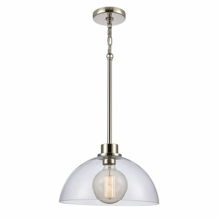 1 Light Pendant in Farmhouse Style-10.5 inches Tall and 14 inches Wide-Polished Nickel Finish Bailey Street Home 2499-Bel-4965883
1 Light Pendant in Farmhouse Style-10.5 inches Tall and 14 inches Wide-Polished Nickel Finish Bailey Street Home 2499-Bel-4965883