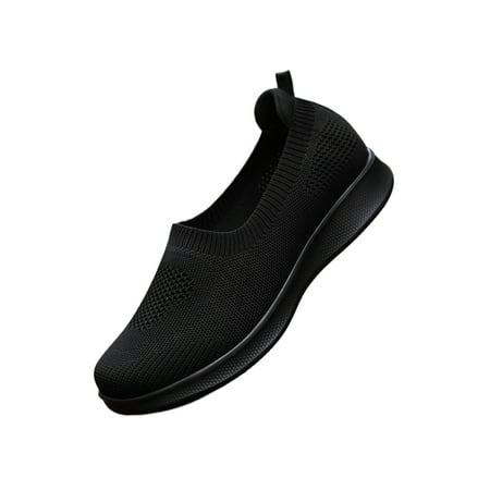 UKAP Womens Casual Shoes Mesh Sneakers Knit Upper Flats Breathable Walking Shoe Women Slip On Lightweight Black 7
UKAP Womens Casual Shoes Mesh Sneakers Knit Upper Flats Breathable Walking Shoe Women Slip On Lightweight Black 7
