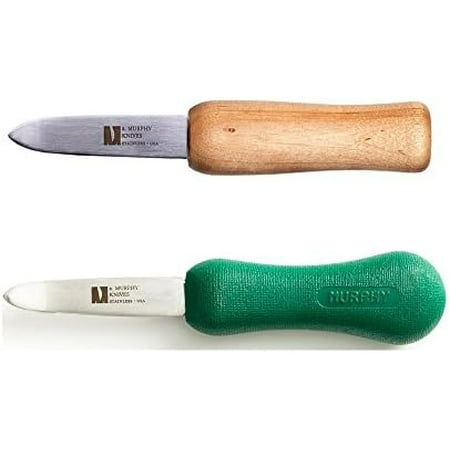 2 R New Haven Oyster Knife Shucker Seafood Tools Wood & Grade Handles