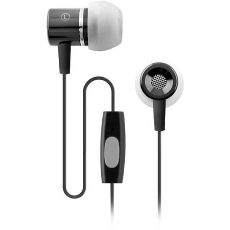 Coby Electronics CVEM89BLK Black Jammerz Talk Stereo Earphones With Microphone