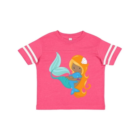 Inktastic African American Mermaid With Orange Hair Dolphin Gift Toddler Toddler Girl T-Shirt
Inktastic African American Mermaid With Orange Hair Dolphin Gift Toddler Toddler Girl T-Shirt