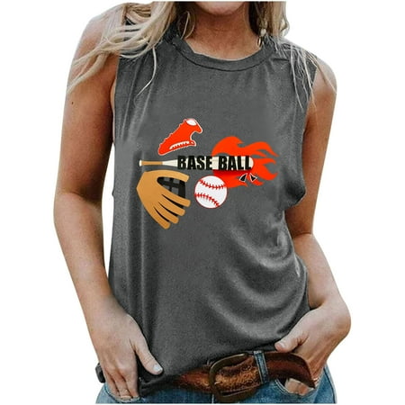 Cute Tops For Women Women s Fashion Printed Round Neck Comfortable Mother s Day Loose T-shirt Sleeveless Blouse Casual Tops Skinny Fit Street Wear Corset Tops For Women Gray XL
Cute Tops For Women Women s Fashion Printed Round Neck Comfortable Mother s Day Loose T-shirt Sleeveless Blouse Casual Tops Skinny Fit Street Wear Corset Tops For Women Gray XL