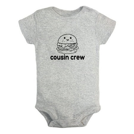 Cousin Crew & Hamburger Image Print Funny Rompers For Babies Newborn Baby Unisex Bodysuits Infant Jumpsuits Toddler 0-12 Months Kids One-Piece Oufits (Gray 6-12 Months)
Cousin Crew & Hamburger Image Print Funny Rompers For Babies Newborn Baby Unisex Bodysuits Infant Jumpsuits Toddler 0-12 Months Kids One-Piece Oufits (Gray 6-12 Months)