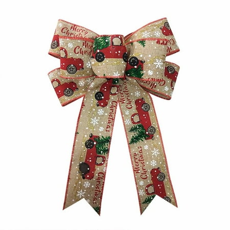 Christmas Vintage Handmade Bows Lightweight Lovely Interesting Bows Pendant for Christmas Tree Decoration True Color
Christmas Vintage Handmade Bows Lightweight Lovely Interesting Bows Pendant for Christmas Tree Decoration True Color