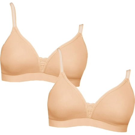 Hanes Women`s Ultimate ComfortBlend T-Shirt Unlined Wirefree Bra Set of 2 M Soft Taupe Pack of 2
Hanes Women`s Ultimate ComfortBlend T-Shirt Unlined Wirefree Bra Set of 2 M Soft Taupe Pack of 2