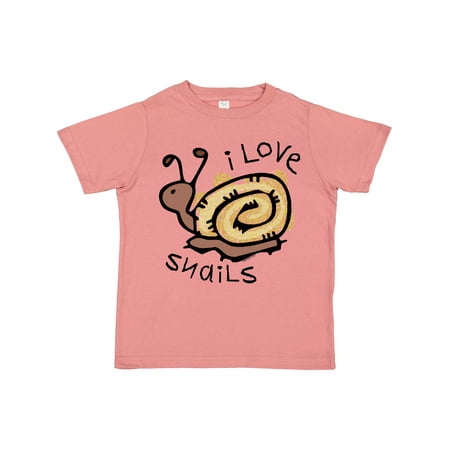 Inktastic I Love Snails Gift Toddler Boy or Toddler Girl T-Shirt