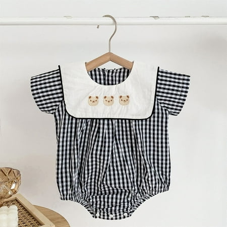 Hunpta Infant Newborn Toddler Baby Boys Girls Cute Cartoon Short Sleeve Plaid Romper Bodysuit Outfit Clothes
Hunpta Infant Newborn Toddler Baby Boys Girls Cute Cartoon Short Sleeve Plaid Romper Bodysuit Outfit Clothes