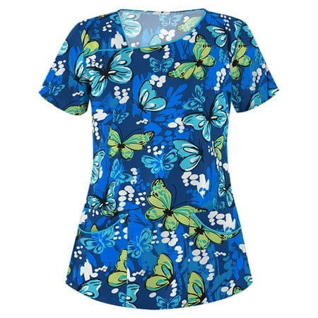 UDAXB Womens Nursing Scrub Tops Valentine s Day Love Heart Printed Working Uniform Short Sleeve V-Neck Workwear Blouse T-shirt with Pockets
UDAXB Womens Nursing Scrub Tops Valentine s Day Love Heart Printed Working Uniform Short Sleeve V-Neck Workwear Blouse T-shirt with Pockets