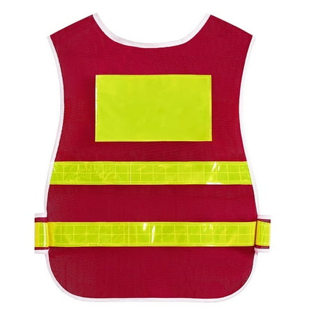 Mens Zip Safety Vest High Visibility Security Reflective Work Jacket Waistcoat