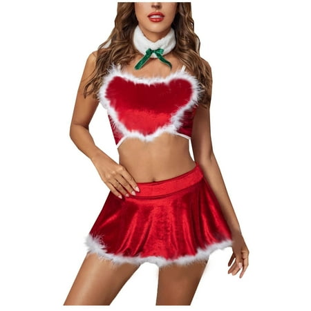 Ozmmyan Christmas Sexy Lingerie for Women Velvet Love Suspenders Christmas Lingerie Sexy Waistless Temptation Uniform Suit for Women Naughty for Play Gift Christmas Clearance Sale
Ozmmyan Christmas Sexy Lingerie for Women Velvet Love Suspenders Christmas Lingerie Sexy Waistless Temptation Uniform Suit for Women Naughty for Play Gift Christmas Clearance Sale