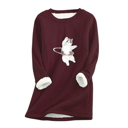HAPIMO Rollbacks Women s Nightgowns Sleepwear Padded Fleece Long Sleeve Shirts Graphic Print Plush Warm Comfy Night Dress Loungewear Tops Wine M
HAPIMO Rollbacks Women s Nightgowns Sleepwear Padded Fleece Long Sleeve Shirts Graphic Print Plush Warm Comfy Night Dress Loungewear Tops Wine M