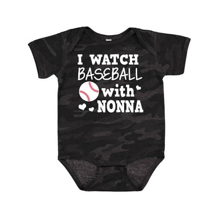 Inktastic I Watch Baseball with My Nonna Gift Baby Boy Bodysuit