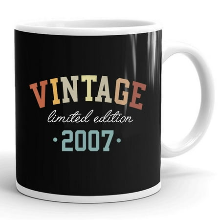 Vintage 2007 Limited Edition 18 Years Old 18th Birthday Gift Ceramic Mug 11oz (White;11oz) 
Vintage 2007 Limited Edition 18 Years Old 18th Birthday Gift Ceramic Mug 11oz (White;11oz)