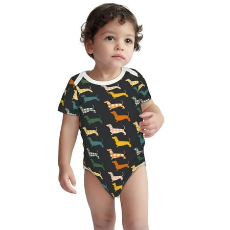 Fotbe Plaid Dachshund Pattern Unisex-baby Short-sleeve Bodysuit Short Sleeve Bodysuits One-piece 100% Organic Cotton for Infant Baby Boys Unisex-12 Months
Fotbe Plaid Dachshund Pattern Unisex-baby Short-sleeve Bodysuit Short Sleeve Bodysuits One-piece 100% Organic Cotton for Infant Baby Boys Unisex-12 Months