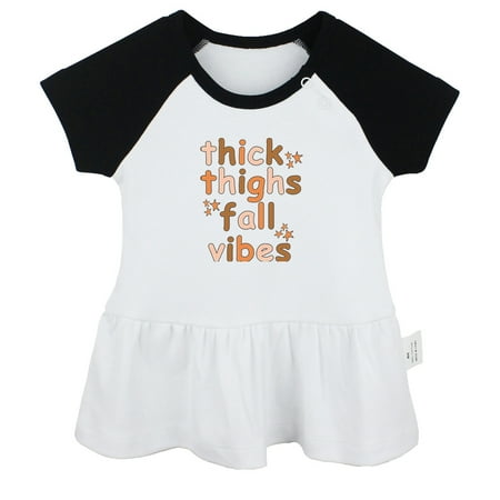 Thick Thighs & Fall Vibes Funny Dresses For Baby Newborn Babies Skirts Infant Princess Dress 0-24M Kids Graphic Clothes (Black Raglan Dresses 18-24 Months)
Thick Thighs & Fall Vibes Funny Dresses For Baby Newborn Babies Skirts Infant Princess Dress 0-24M Kids Graphic Clothes (Black Raglan Dresses 18-24 Months)