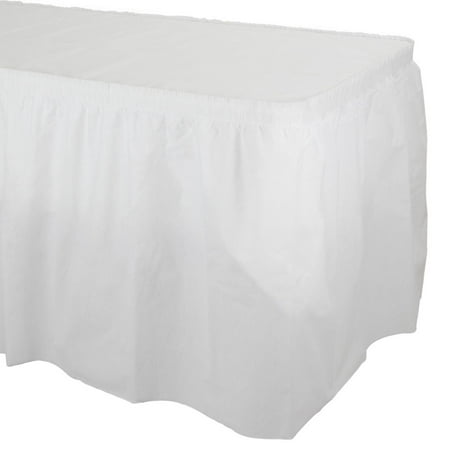 Pack of 6 Form & Function Disposable Plastic Banquet Party Table Skirt 13
