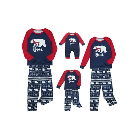 Sunisery Christmas Pajamas for Family Pjs Matching Sets Cartoon Bear Print Long Sleeve Sleepwear Nightwear Set
Sunisery Christmas Pajamas for Family Pjs Matching Sets Cartoon Bear Print Long Sleeve Sleepwear Nightwear Set