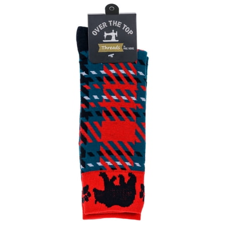 Pine Ridge Black Bear and Paw Socks - Animal Print Crew Socks for Men and Women - Lightweight and Comfortable Fit Fashion Socks (Blue Plaid)
Pine Ridge Black Bear and Paw Socks - Animal Print Crew Socks for Men and Women - Lightweight and Comfortable Fit Fashion Socks (Blue Plaid)