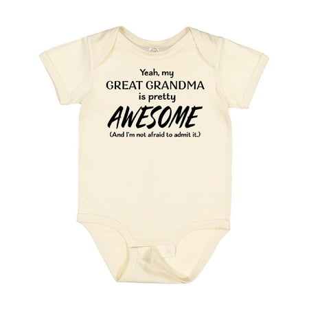 Inktastic Yeah My Great Grandma is Pretty Awesome Gift Baby Boy or Baby Girl Bodysuit
Inktastic Yeah My Great Grandma is Pretty Awesome Gift Baby Boy or Baby Girl Bodysuit