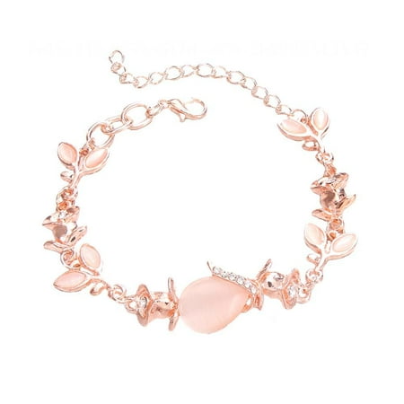 SterneMond Crystal Adjustable Opal Pendant Bracelet for Women or Girls Rose Gold A
SterneMond Crystal Adjustable Opal Pendant Bracelet for Women or Girls Rose Gold A