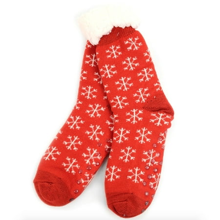 Urban-Peacock Women s Plush Knitted Fleece Sherpa Lined Slipper Socks - Red Snowflakes
Urban-Peacock Women s Plush Knitted Fleece Sherpa Lined Slipper Socks - Red Snowflakes