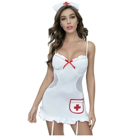 Zerlibeaful Lingerie for Women Lace Underwear French Maid Nurse Cosplay Babydoll Sleepwear
Zerlibeaful Lingerie for Women Lace Underwear French Maid Nurse Cosplay Babydoll Sleepwear
