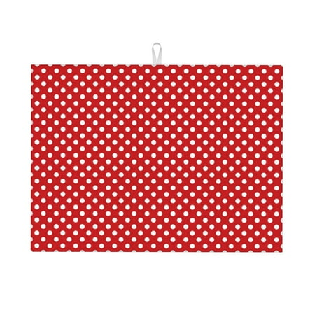 Qekee Red Polka Dot Print Dish Drying Mat Dishes Drainer Mat for Kitchen Counter Microfiber Absorbent Dish Draining Reusable Washable Draining Racks Extra Large 18 x24
Qekee Red Polka Dot Print Dish Drying Mat Dishes Drainer Mat for Kitchen Counter Microfiber Absorbent Dish Draining Reusable Washable Draining Racks Extra Large 18 x24