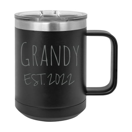Grandy Est. 2022 Established Stainless Steel Vacuum Insulated 15 Oz Engraved Double-Walled Travel Coffee Mug with Slider Lid
Grandy Est. 2022 Established Stainless Steel Vacuum Insulated 15 Oz Engraved Double-Walled Travel Coffee Mug with Slider Lid