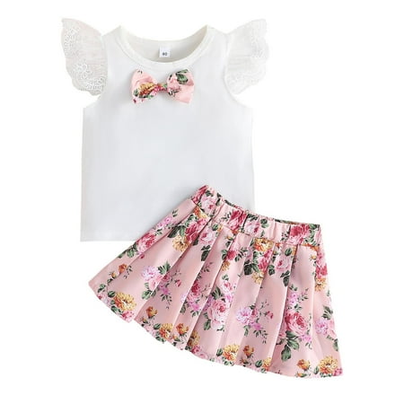 Fsqjgq Toddler Floral Dress Toddler Baby Girl Clothes Toddler Girls Fly Sleeve Bowknot T Shirt Tops Floral Prints Skirt Outfits Size 110 White
Fsqjgq Toddler Floral Dress Toddler Baby Girl Clothes Toddler Girls Fly Sleeve Bowknot T Shirt Tops Floral Prints Skirt Outfits Size 110 White