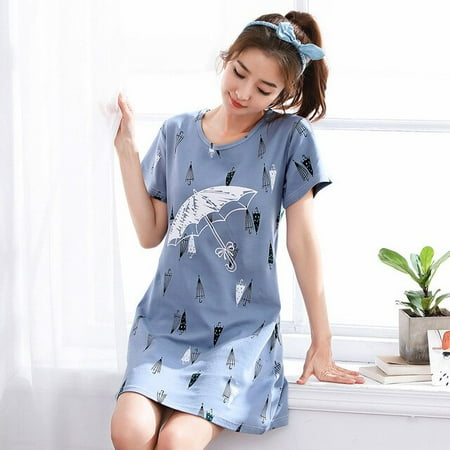 QWZNDZGR Summer Knitted Cotton Women s Sleep Lounge Dress Big Girls Cartoon Sleepwear Nightgowns Sleepshirts Night Shirts Home Clothing
QWZNDZGR Summer Knitted Cotton Women s Sleep Lounge Dress Big Girls Cartoon Sleepwear Nightgowns Sleepshirts Night Shirts Home Clothing