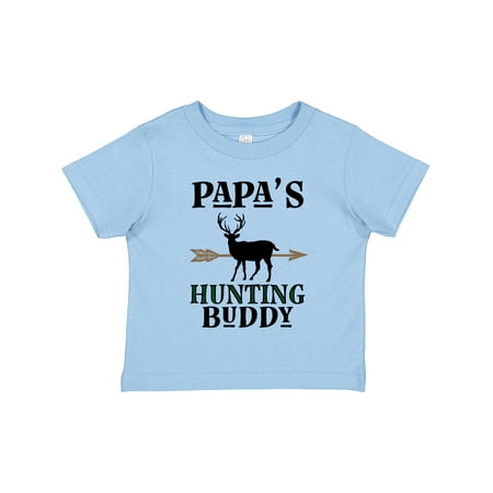 Inktastic Papa Hunting Buddy Bow Hunter Outfit Gift Toddler Boy or Toddler Girl T-Shirt