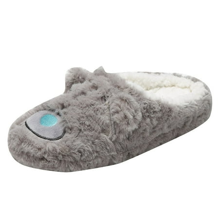 Women Slippers Women Indoor Home Plush Soft Cute Cotton Slippers Shoes Non-Slip Floor Slippers Grey 6.5
Women Slippers Women Indoor Home Plush Soft Cute Cotton Slippers Shoes Non-Slip Floor Slippers Grey 6.5
