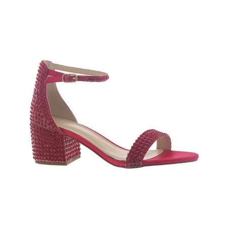 Betsey Johnson Womens Mari Satin Embellished Heels