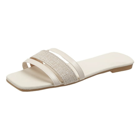Youmylove Women Fashion Large Size Flat Square Leopard Printed Solid Color Non-Slip Comfortable Outside Wear Slippers Summer Comfy Daily Simple Walking Footwears 
Youmylove Women Fashion Large Size Flat Square Leopard Printed Solid Color Non-Slip Comfortable Outside Wear Slippers Summer Comfy Daily Simple Walking Footwears