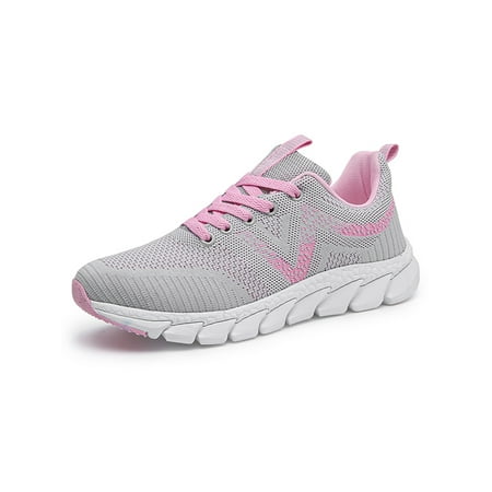 Welliumy Women Sneakers Mesh Athletic Shoes Gym Running Shoe Outdoor Trainers Walking Comfort Sports Flats Gray and Pink 5
Welliumy Women Sneakers Mesh Athletic Shoes Gym Running Shoe Outdoor Trainers Walking Comfort Sports Flats Gray and Pink 5
