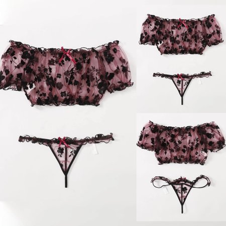 Ykohkofe Sexy G-string Flowers Rose Embroidery Bralette Lace Bra Bustier Lingerie Thong
Ykohkofe Sexy G-string Flowers Rose Embroidery Bralette Lace Bra Bustier Lingerie Thong