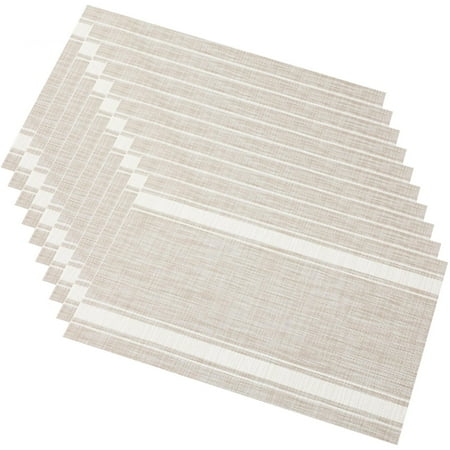 Bellaven Placemats a Set of 6 Non-slip Washable Polyester Grip Heat-resistant Placemats for the Family Dining Room Table
Bellaven Placemats a Set of 6 Non-slip Washable Polyester Grip Heat-resistant Placemats for the Family Dining Room Table
