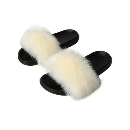 Kesitin Ladies Comfortable Open Toe Slide Sandal Indoor Outdoor Casual Slip On Plush Slipper Beige 8.5-9
Kesitin Ladies Comfortable Open Toe Slide Sandal Indoor Outdoor Casual Slip On Plush Slipper Beige 8.5-9