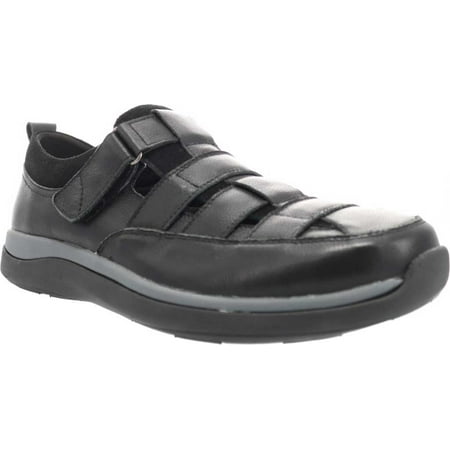 Men s Propet Prescott Fisherman Sandal Black