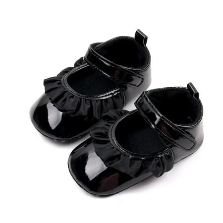 Baby Girls Mary Jane Shoes Ruffled PU Princess Flats Casual Walking Shoes for Newborn Infant Toddler
Baby Girls Mary Jane Shoes Ruffled PU Princess Flats Casual Walking Shoes for Newborn Infant Toddler