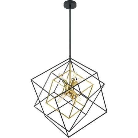 GZBtech 8 Lights Modern Geometric Chandelier Large Black Brass Iron Industrial Kitchen Pendant Lighting 72” Height Adjustable Flush Mount Ceiling Hanging Light Fixture for Dining Living Room
GZBtech 8 Lights Modern Geometric Chandelier Large Black Brass Iron Industrial Kitchen Pendant Lighting 72” Height Adjustable Flush Mount Ceiling Hanging Light Fixture for Dining Living Room