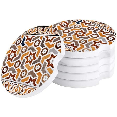 ZHANZZK Tile texture Style Pattern Set of 4 Car Coaster for Drinks Absorbent Ceramic Stone Coasters Cup Mat with Cork Base for Home Kitchen Room Coffee Table Bar Decor
ZHANZZK Tile texture Style Pattern Set of 4 Car Coaster for Drinks Absorbent Ceramic Stone Coasters Cup Mat with Cork Base for Home Kitchen Room Coffee Table Bar Decor