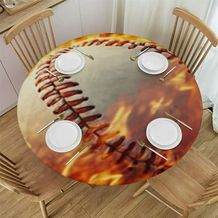 Elastic Fitted Round Table Covers Tablecloths Baseball Fire Lightning Magical Waterproof Outdoor Table Cover for Party
Elastic Fitted Round Table Covers Tablecloths Baseball Fire Lightning Magical Waterproof Outdoor Table Cover for Party