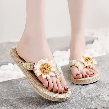 Alueeu Women s slipper Women Weave Beach Breathable Sandals Home Slipper Flowers Flip-Flops Flat Shoes
Alueeu Women s slipper Women Weave Beach Breathable Sandals Home Slipper Flowers Flip-Flops Flat Shoes