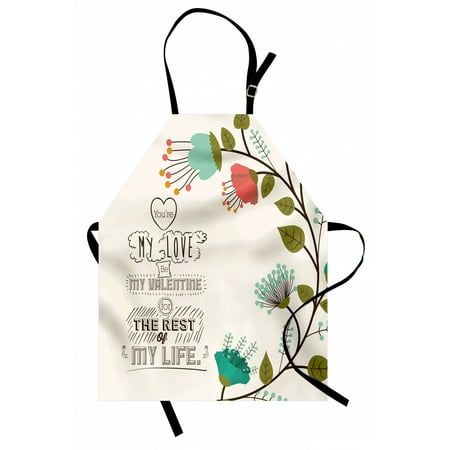 Valentines Day Apron Valentines Day Romanic Themed Floral Flowers with Leaves Art Print Unisex Kitchen Bib Apron with Adjustable Neck for Cooking Baking Gardening Multicolor by Ambesonne 
Valentines Day Apron Valentines Day Romanic Themed Floral Flowers with Leaves Art Print Unisex Kitchen Bib Apron with Adjustable Neck for Cooking Baking Gardening Multicolor by Ambesonne