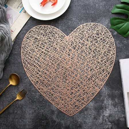 1 Pack Heart Valentines Day Place Mats No-Slip Hollow Out PVC Flower Table Mat Home Dinning Kitchen Table Party Weeding Decoration
1 Pack Heart Valentines Day Place Mats No-Slip Hollow Out PVC Flower Table Mat Home Dinning Kitchen Table Party Weeding Decoration