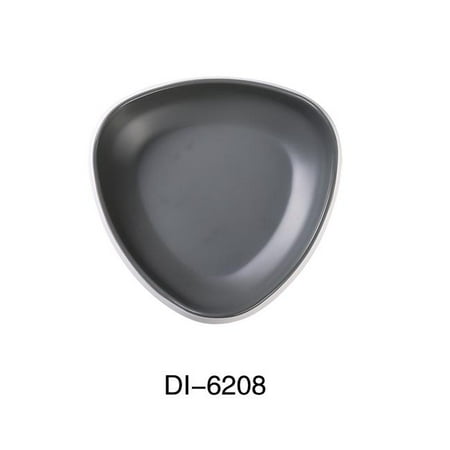 Yanco DI-6208 Discover 9 x 2.25 in. Triangle Bowl Matte - 18 oz - Pack of 12