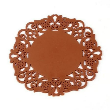 HRSR Hollow Lace Flower Design Round Silicone Table Cups Coaster Heat Resistant Pads(Coffee)
HRSR Hollow Lace Flower Design Round Silicone Table Cups Coaster Heat Resistant Pads(Coffee)